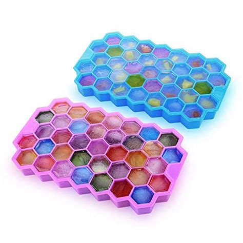 Buy Sonani Honeycomb Shape Ice Cube Tray with Lid Flexible BPA Free ...