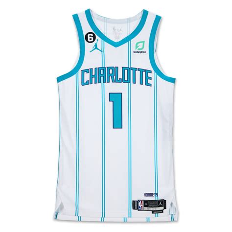 LaMelo Ball Charlotte Hornets 2022-2023 Game Worn Away Jersey | NBA ...
