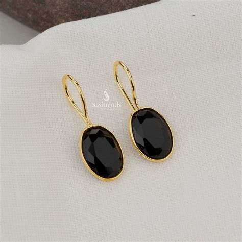 Leora Gold Plated Oval Drop Earrings | Versatile & Stylish Jewellery ...