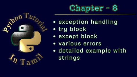Image result for Python Error Handling in Tamil