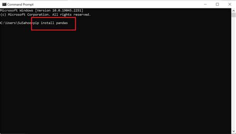 Image result for Install Pandas by Using Comands Prompt