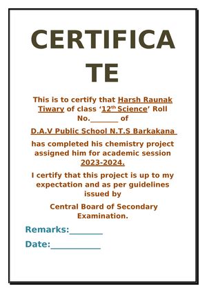 Chemistry Project on Electrochemical cell - SHIVALIK SCHOOL SESSION ...