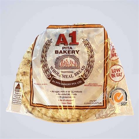 Bread – Wholemeal Lebanese Pita Traditional | 450g - BIVIHOME