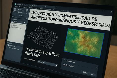 Importación y compatibilidad en Civil 3D (Topografía/GIS)