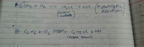 What type of organic compounds show substitution reaction? - Brainly.in