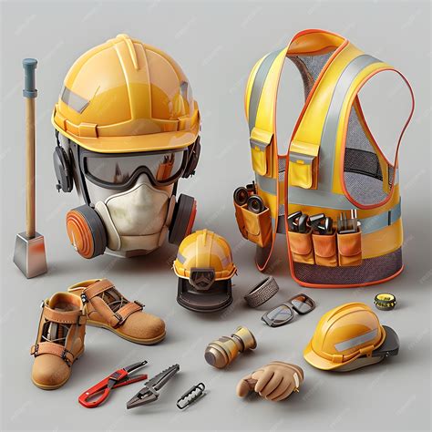 Construction Personal Protective Equipment Complete Set of Safety Gear ...