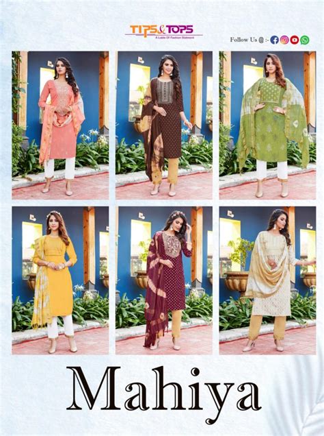 Tips & Tops Mahiya Designer Ethnic Wear Readymade Salwar: Textilecatalog