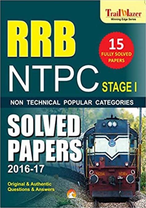 RRB NTPC PREVIOUS YEARS SOLVED PAPERS (STAGE-1): Railway Recruitment ...