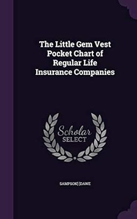 Buy The Little Gem Vest Pocket Chart of Regular Life Insurance ...