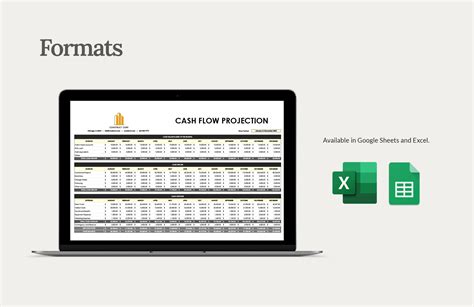 Cash Flow Projection Template in Excel, Google Sheets - Download ...