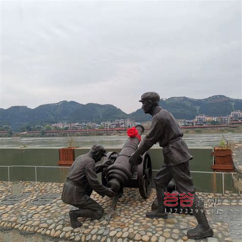 红军组合人物雕塑-景观小品-石雕|铜雕|不锈钢|园林景观雕塑