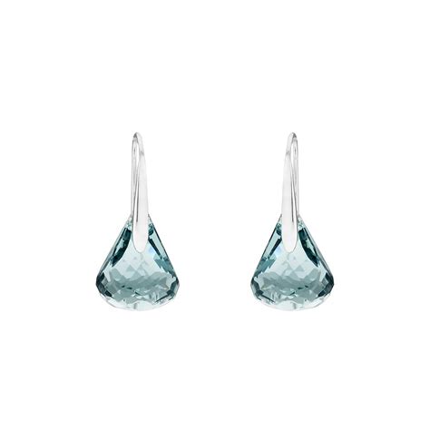 Swarovski Lunar Indian Sapphire Pierced Earrings : Amazon.in: Jewellery