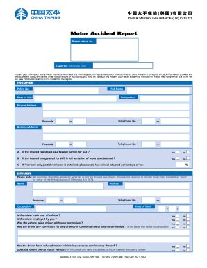 Fillable Online Documents-Claim Forms-China Taiping Insurance (UK) Co ...