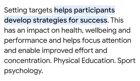 What is goal setting in physical education - Brainly.in
