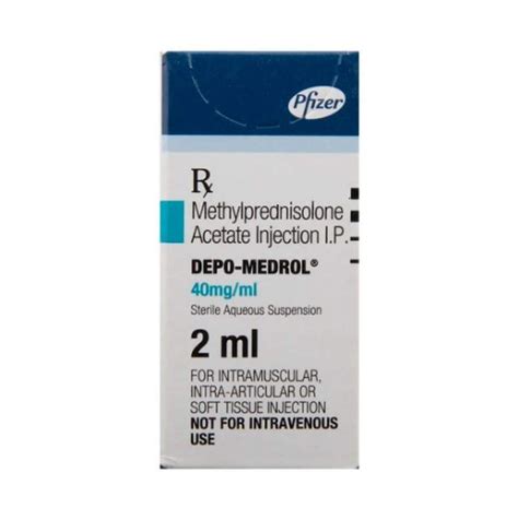 Depo-Medrol 40Mg/ml - Vial of 2ml Injection : Amazon.in: Health ...