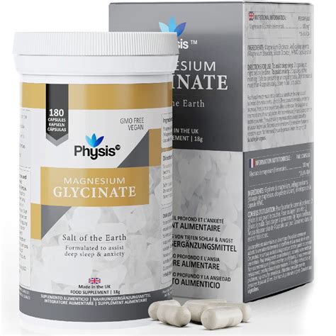 Physis Magnesium Glycinate Capsules Vegan And Vegetarian Magnesium ...