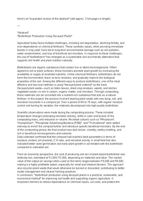 Mooc 01 - Sustainable Biofertilizer Production from Decayed Plants ...