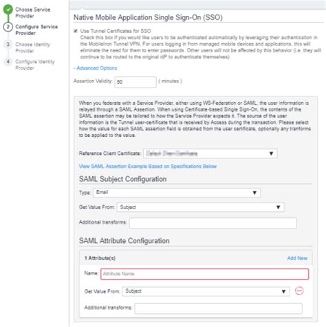 Configuring Mobile App Single Sign-on (SSO)