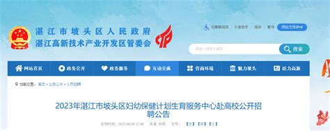 2022年广东省湛江市坡头区龙头镇人民政府招聘公告（报名时间12月5日至9日）