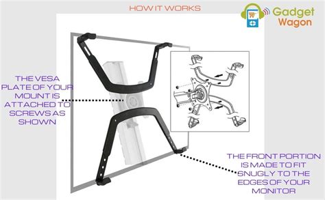 VESA Adapter Fixing Bracket Monitor Holder Support 17 to 27 INCH NO ...