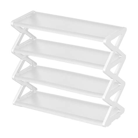 hulanddfd 4-Tier Shoe Rack Organizer, X Type Shoe Rack for Closet Floor ...