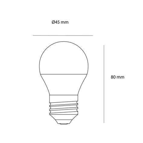 LED Bulb G45 E27 5W 3000K - CristalRecord Lighting