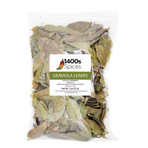 1400SSPICES Soursop Tea Leaves: 2oz Loose Leaf Herbal Tea India | Ubuy