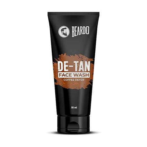 BEARDO De-Tan Face wash for Men, 50ml | Helps to Reduce Tan | Coffee ...