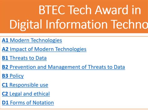 BTEC Tech DIT Course 的图像结果