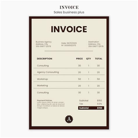 Sales discount invoice template | Free PSD