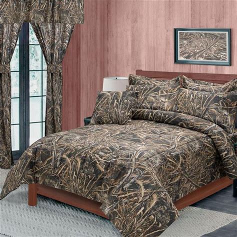 Realtree Max-5 King Size Camo Comforter Set, Premium Polycotton Fabric ...