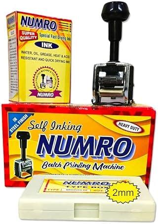 Numex (2MM) Self Inking Heavyduty Batch Coding (Printing) Machine/Mini ...