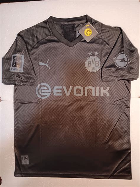 Jadon Sancho #7 Borussia Dortmund Blackout Match Black Soccer Jersey ...