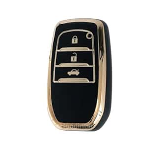 Hoodinter Soft TPU Premium Car Key Cover Compatible for Innova Hycross ...