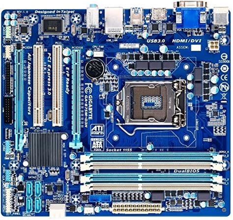 Amazon.in: Buy Gigabyte GA-B75M-D3H LGA 1155 Intel B75 SATA 6Gb/s USB 3 ...