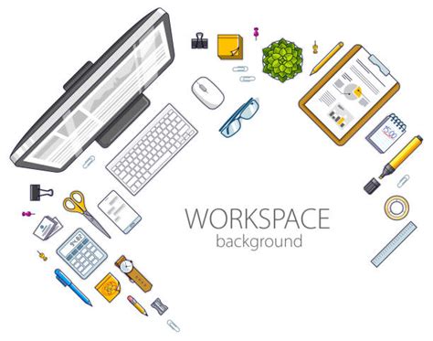 Computer Table Top View Drawing 的图像结果