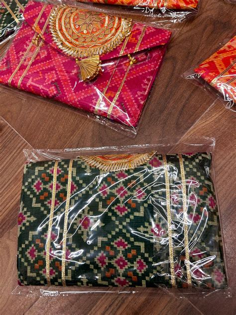 LAMANSH Patola Designer Gota Clutch Envelopes for wedding favors 🎁 & r ...