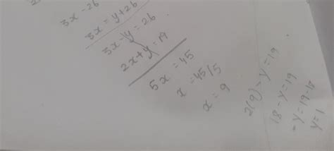 What is the y-coordinate of the solution of the system of equations ...