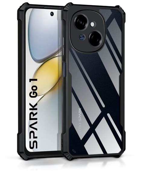 WOW IMAGINE Shock Proof Clear Hybrid Protective Back Case for Tecno ...