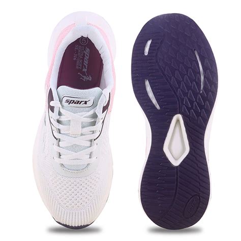 Sparx Pearl White Wine Athleisure Shoes for Women SL-316 – Relaxo ...