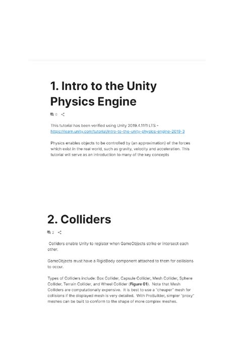 Unity-2: Intro to the Physics Engine for Augmented & Virtual Reality ...