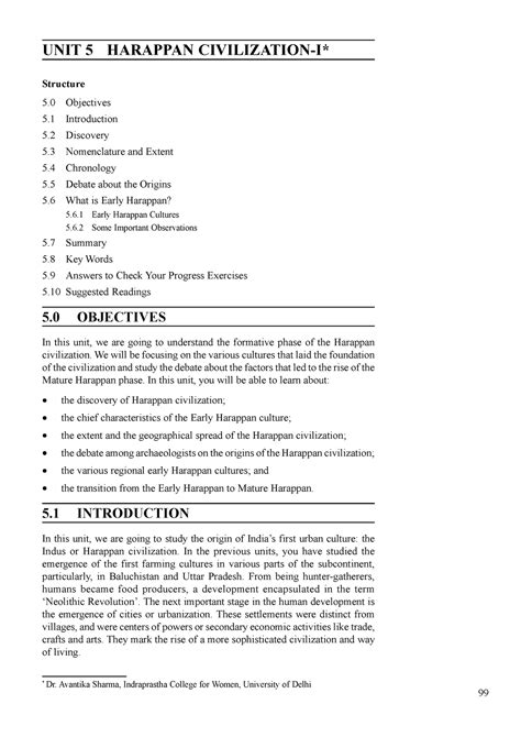 Harappan civilization-I unit 5 - The Neolithic Phase UNIT 5 HARAPPAN ...