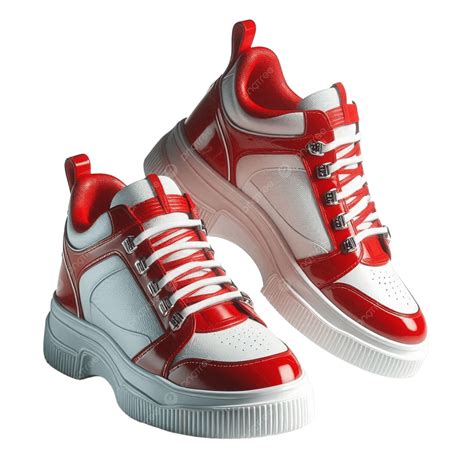 Sports Red And White Shoes, Red And White Shoes, Sports PNG Transparent ...