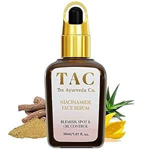 TAC - The Ayurveda Co. 10% Natural Niacinamide Face Serum for Acne ...