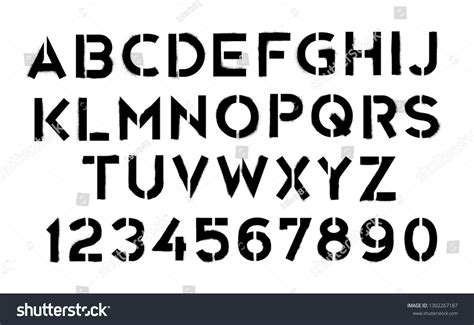 Military Stencil Letters