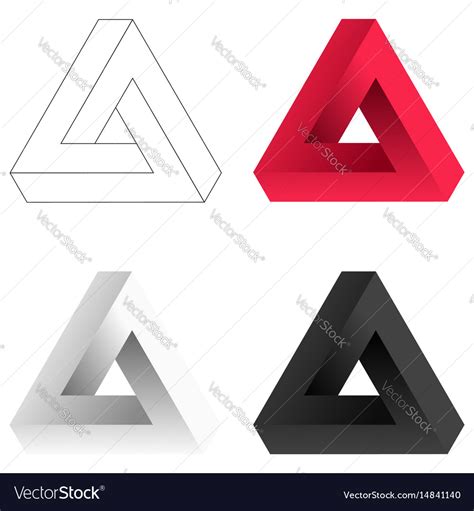 Image result for Impossible Triangle Vector