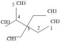 Structure of 3,3-diethyl-4-methylpentane - Brainly.in