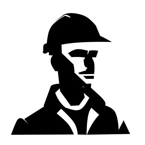 Construction worker silhouette Vector illustration 26292958 Vector Art at Vecteezy