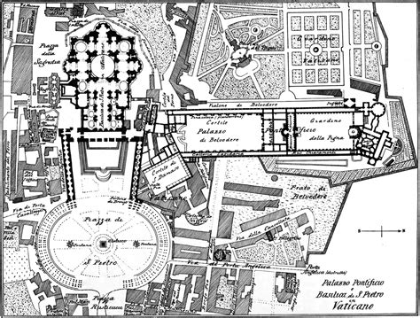 Map of the Vatican, 1914. | Rome travel guide, Architecture mapping ...