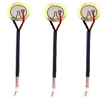 SDIY ELECTRONICS – 3 pieces 27mm piezoelectric sensor element with ...